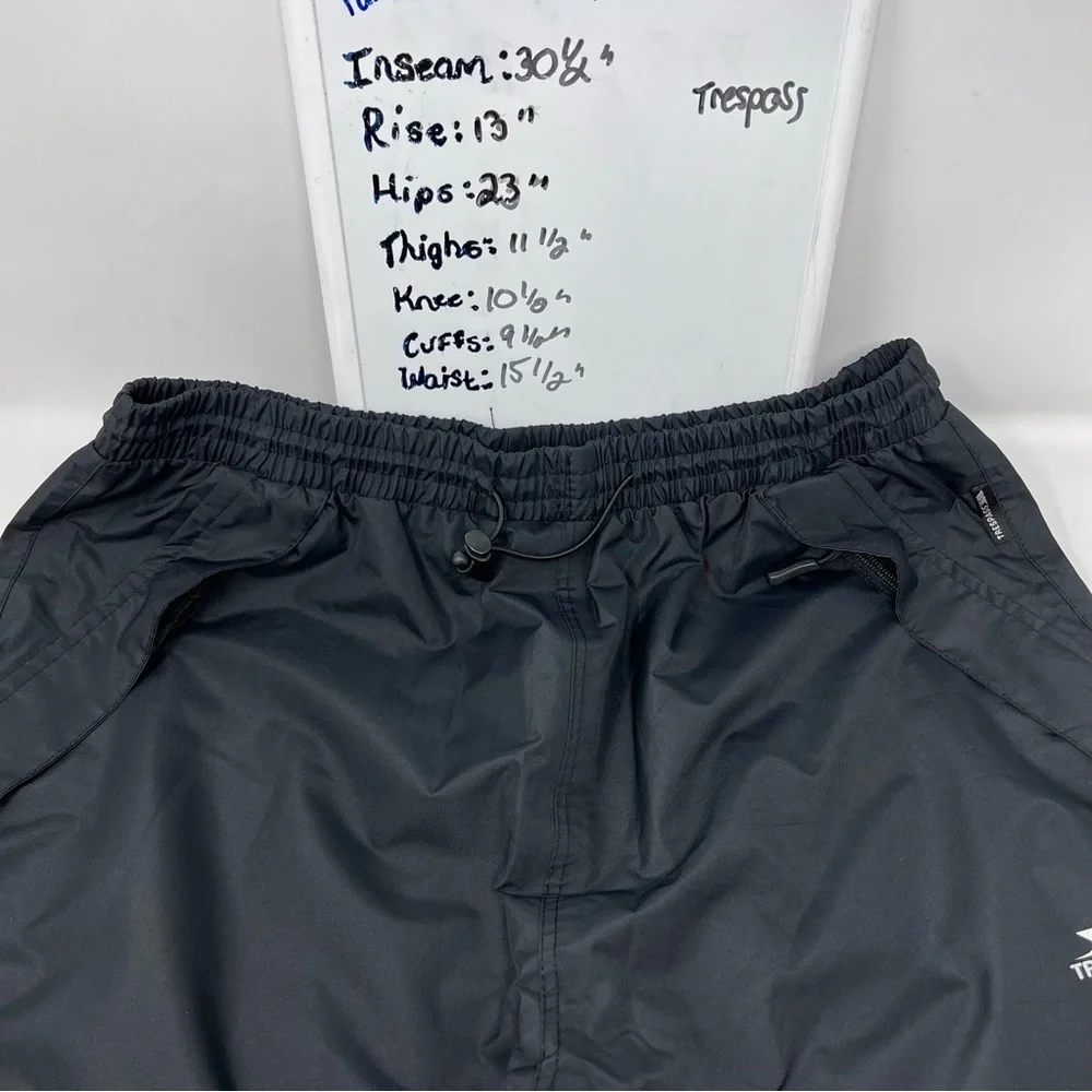 Trespass Technical Performance Waterproof Breathable Hiking Trousers Black L - Picture 12 of 13